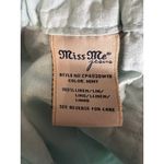 Miss Me  Cargo Pants Trouser Medium Mint 100% Linen Wide Leg Aztec Boho Y2K TALL Photo 4