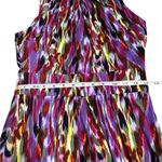Wisp‎ Purple Sleeveless Maxi Dress Abstract Print Party Cocktail US 2 Photo 5
