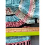 Polo Ralph Lauren Striped Teal Multi Crew Neck Knit Sweater Size Medium Pullover Photo 10