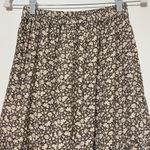 Faherty Dream Cotton Gauze Valentina Midi Skirt Floral Size XS Green Photo 3