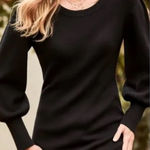 Tommy Bahama Pickford Balloon Sleeve Sweater Dress in Black. Size XS NWOT Photo 0