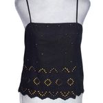 Howard Wolf 90s Vintage Black Crop Top with Cutout Detail and Spaghetti Straps Size M Photo 0