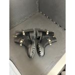 Karl Lagerfeld  Paris Pixie Embellished Moto‎ Booties Black Leather Womens 6.5 Photo 3