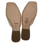 Theory Twisted Leather Sandal Slide Open Toe Beige Women Size 38 Photo 8