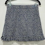 J. McLaughlin  Agnes Skort‎ Small NWT $168 Catalina Ruffle Athletic Bargello Blue Photo 0