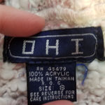 VINTAGE OHI 80S STYLE COTTON CANDY PASTEL NUBBY FUZZY BOAT NECK SWEATER TEE S Pink Photo 14