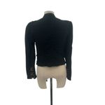 Free People  Jagger‎ Blazer Black Military Button Front Cotton Size XS Photo 8
