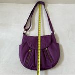 Travelon Purple Hobo Zip Crossbody 5 Point Anti Theft Purse Travel Bag Photo 7