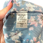 Flynn Skye Get Away Lace Up Front Blouse Blue Pink Floral Print Size XS Photo 5