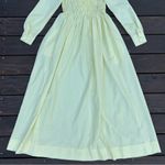 Yellow Vintage 70s Glen of Michigan Maxi Dress w/ Ruffled Stretch Button Up Top Photo 7