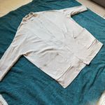 Pact  Airplane Wrap Open Front Cardigan M/L Organic Cotton Relaxed Lounge Travel Photo 5