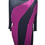 Sunny Leigh  Black and Pink Long Sleeve Dress Photo 0