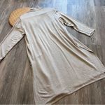 Magaschoni  ultra soft‎ beige open front duster cardigan longline women’s size XL Photo 5