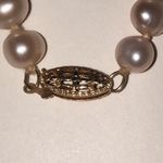 Elegant 14kt Gold Clasp Genuine Pale Pink Pearl Necklace Photo 3