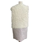 For Love & Lemons  Alpine Faux Fur Fuzzy Teddy Vest Lilac White S  EUC‎ Photo 2
