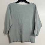 Vila Milano  Mint Green 3/4 Sleeve Round Neck Sweater Women's Size Large Photo 5