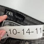 ZARA Jeans Womens Size 4 Gray Skinny Distressed Frayed Hem Grunge Photo 2