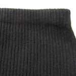 Theory NWT Pull-on Slim Midi in Black Ribbed Felted Wool-Cashmere Skirt P XS Photo 2