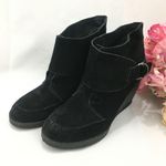 Very Volatile Black Suede Booties 7.5 Photo 3