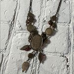 Elegant Red Statement Necklace Teardrop 19” Photo 7