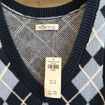 Hollister NWT Argyle Sweater Knit V-neck Dress, XS Photo 2