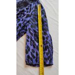 Lane Bryant Purple Cheetah Print Peplum Blouse Women’s 14/16 MobWife office Photo 9