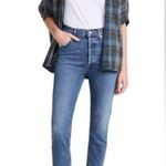 AGOLDE TUCKERNUCK BLUE DENIM HIGH RISE WAIST ANKLE BLUE ACID WASH JEANS 24 Photo 1