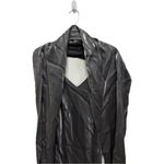 Cicci Metallic Silver Evening Gown Beaded with shawl Size Large Y2K Formal Prom Photo 1