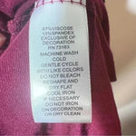 cupio  tunic dress burgundy bell long sleeves  size large Photo 3