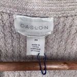 Caslon  NWT Oatmeal Beige Heather Open Front Cardigan Sweater Size XS Photo 8