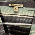 Maya Brooke green black and beige crop blazer size 12 Photo 2
