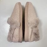 Skechers Slippers Womens 9 Pink Knit Sparkle Faux Fur Lined Indoor Outdoor Photo 5