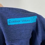 Outdoor Voices Full Length Purple & Blue Tri Tone Colorblock Warm Up Leggings S Photo 6