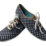 Keds Women's Navy Blue White Polka Dot Canvas Sneakers Shoes Sz 9 Photo 0