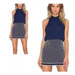 NBD  Revolve Best Mistake Dress Size Medium Navy Blue Beaded Mini Sleeveless Photo 2