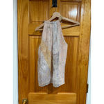 Rebecca Taylor Daffodil Silk Metallic Tank Top Blouse Patchwork Boho M Photo 4