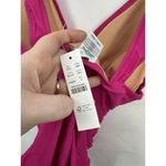 J.Crew Women's SZ 8 Pink Ruched V-Neck One-Piece Swimsuit Poolside NEW Resort Photo 4