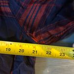 Mossimo Supply Co. Navy and Orange Plaid Shirt | Large Red Photo 4