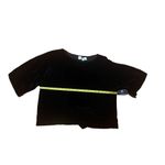 Gap Women's Black Short Sleeve Velvet Tee Blouse Shirt Size Medium Photo 4