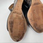 Derek Lam Snakeskin Wedge Black Leather Strappy Slingback Shoes Heels Size 7 Photo 8