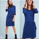 Anthropologie  Dolan Blue Sanibel Tie-Waist Stretchy Sheath Dress L Photo 1