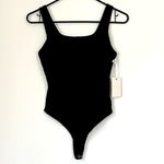 Good American NWT  Super Stretch Jersey Tank Bodysuit in Black - Size: 2 (Medium) Photo 1