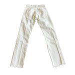 Moussy Vintage Odessa Straight Leg White Jeans Pants Raw Hem Size 24 Women's Photo 10