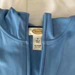Talbots  Full Zip‎ Comfort Hoodie Jacket Athletic Track Blue Black Trim S Photo 6