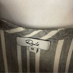 Rails Brooklyn Gray & White Caldas Stripe Crop Wide Leg Jumpsuit M Photo 5