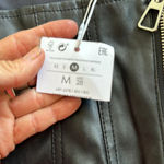 Bershka  faux leather corset top in black size medium brand new with tags Photo 6