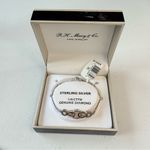 Macy's RH Macy’s & Co 925 Sterling Silver with 1/6 carat Diamond adjustable Bracelet Photo 0