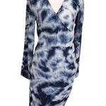 Miaou Vanessa Indigo Tie Dye Dress Women’s Size XS Long Sleeve Asymmetrical Blue Photo 0