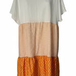 Chic Orange and White Dress Size 3X Photo 0