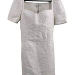 Elliatt  Feminise Textured‎ Puff Sleeve Mini Dress Large White New Photo 0